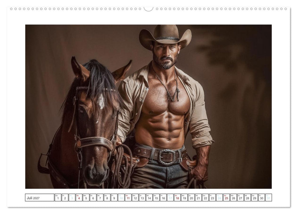 Im Bann des Cowboys (CALVENDO Premium Wandkalender 2027)