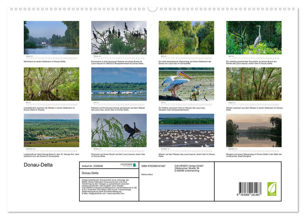 Donau-Delta (CALVENDO Premium Wandkalender 2027)