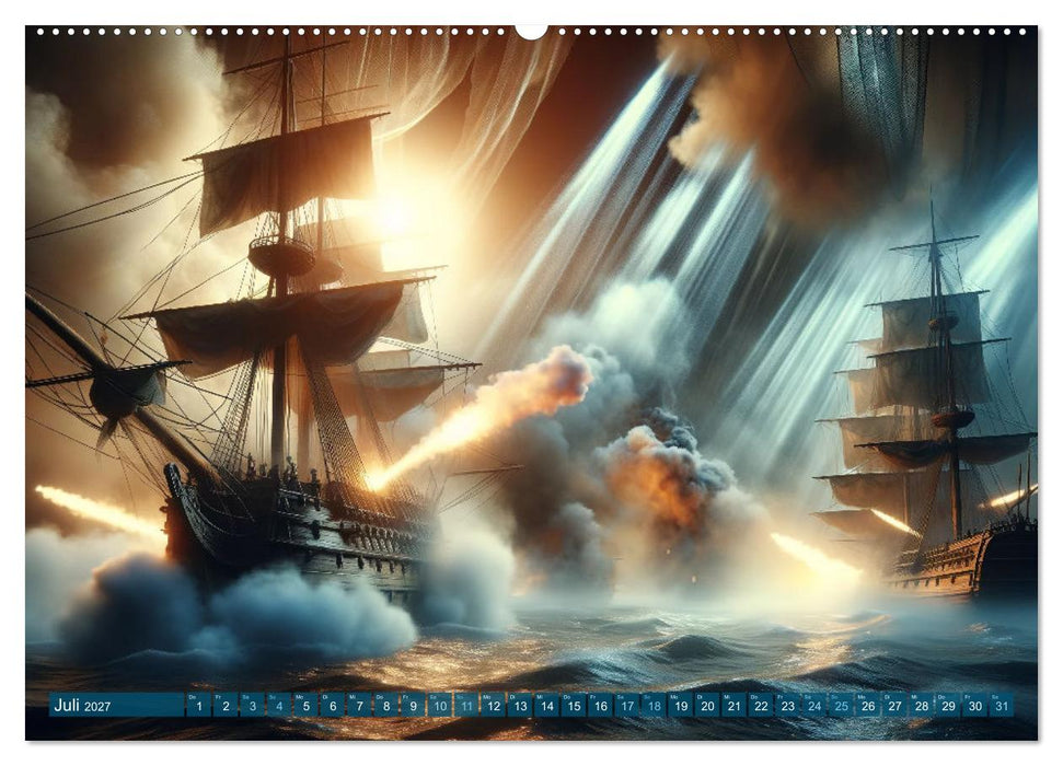 Maritime Meisterwerke: Ein KI-Kalender für Seefahrerherzen (CALVENDO Premium Wandkalender 2027)