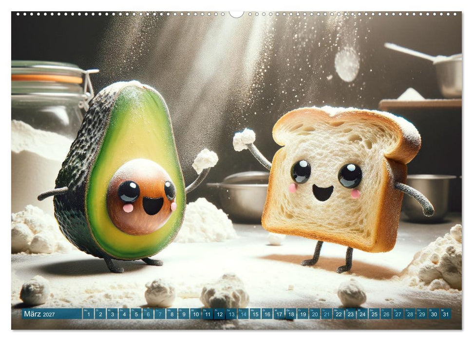 Avocado & Toast - Küchenspäße das ganze Jahr (CALVENDO Premium Wandkalender 2027)