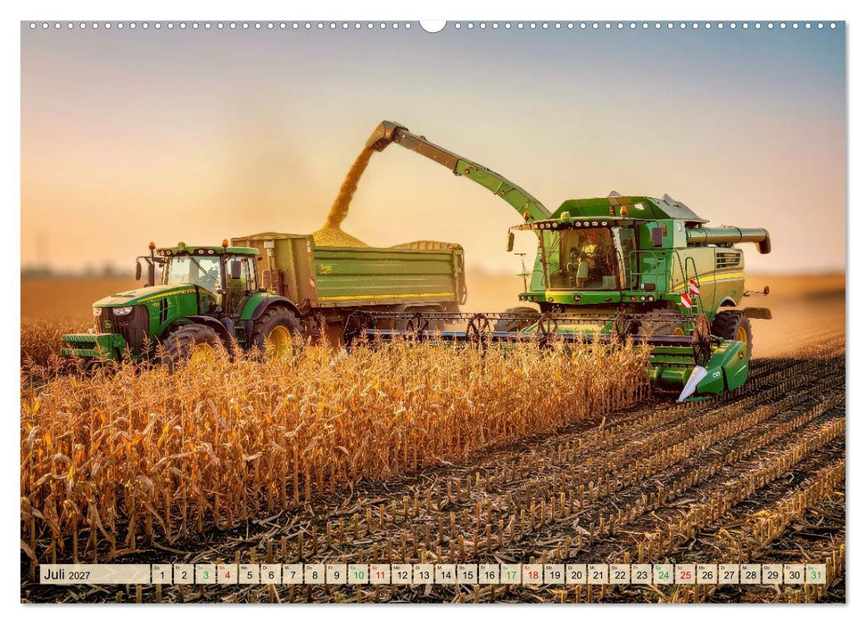 Mähdrescher bei der Ernte (CALVENDO Premium Wandkalender 2027)