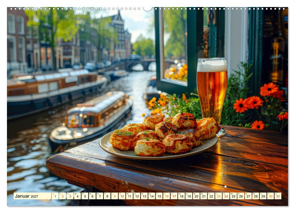 Europa für Gourmets - landestypische Gerichte erleben (CALVENDO Premium Wandkalender 2027)