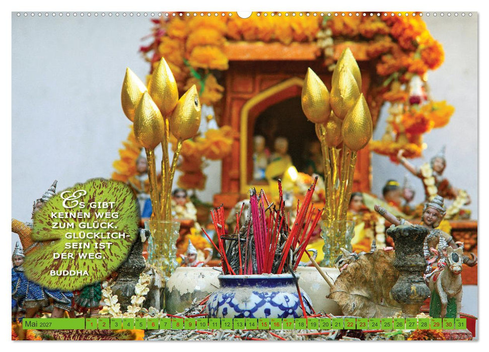 Buddhas Worte - Der Weg zur Achtsamkeit (CALVENDO Premium Wandkalender 2027)
