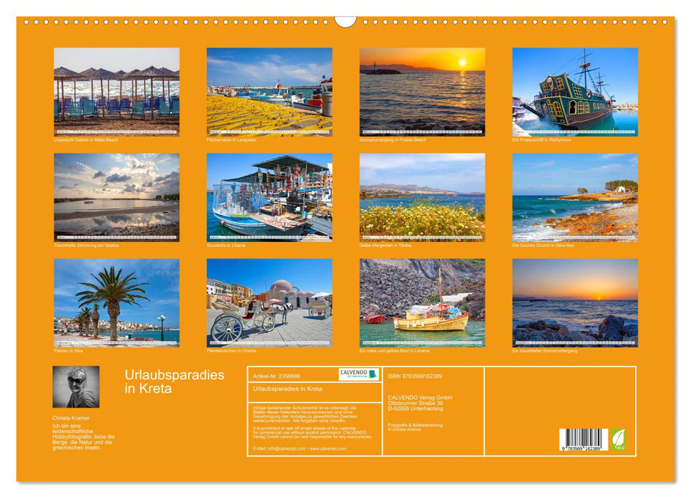 Urlaubsparadies in Kreta (CALVENDO Wandkalender 2027)
