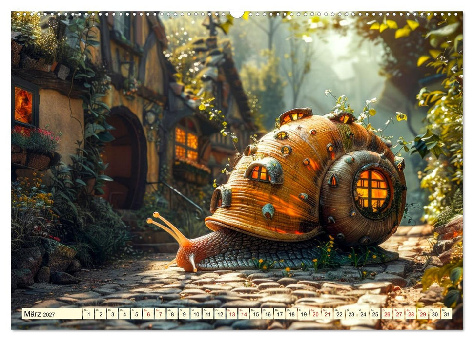 My home is my castle - flotte Schnecken unterwegs (CALVENDO Wandkalender 2027)
