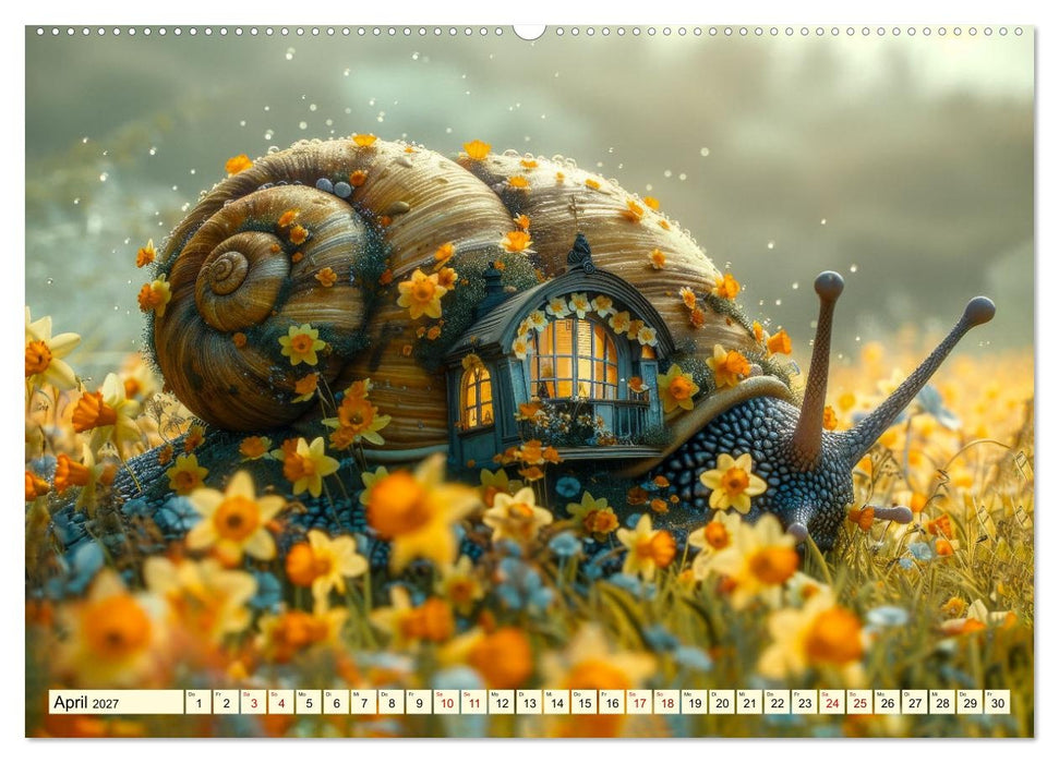 My home is my castle - flotte Schnecken unterwegs (CALVENDO Wandkalender 2027)