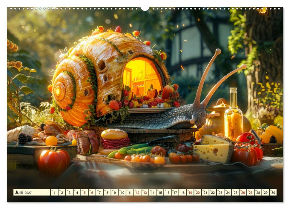 My home is my castle - flotte Schnecken unterwegs (CALVENDO Wandkalender 2027)