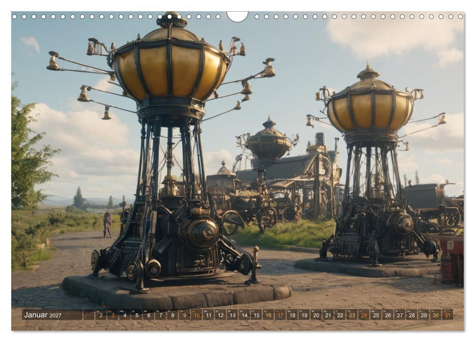 Steampunk Maschinen der Straße (CALVENDO Wandkalender 2027)