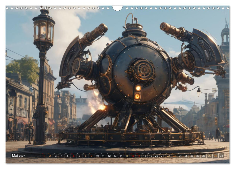 Steampunk Maschinen der Straße (CALVENDO Wandkalender 2027)
