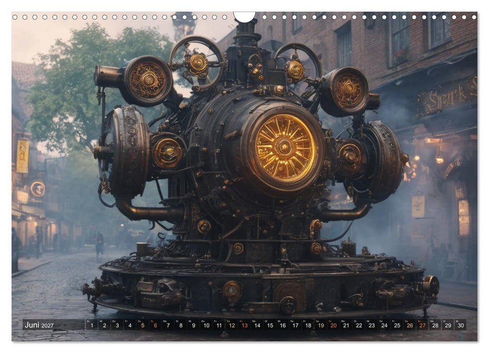 Steampunk Maschinen der Straße (CALVENDO Wandkalender 2027)
