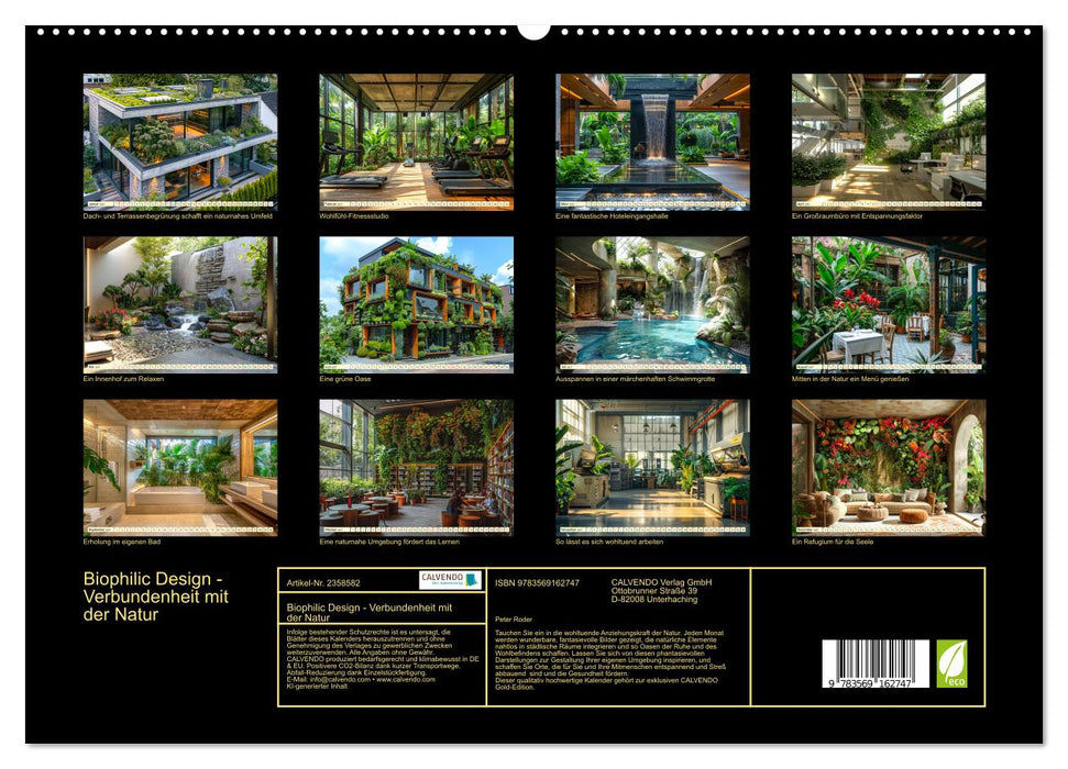 Biophilic Design - Verbundenheit mit der Natur (CALVENDO Premium Wandkalender 2027)