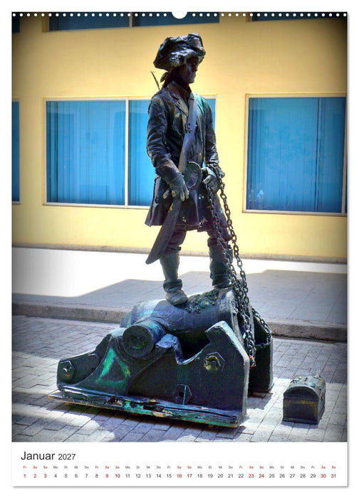 HABANEROS - Lebende Statuen in Havanna (CALVENDO Wandkalender 2027)