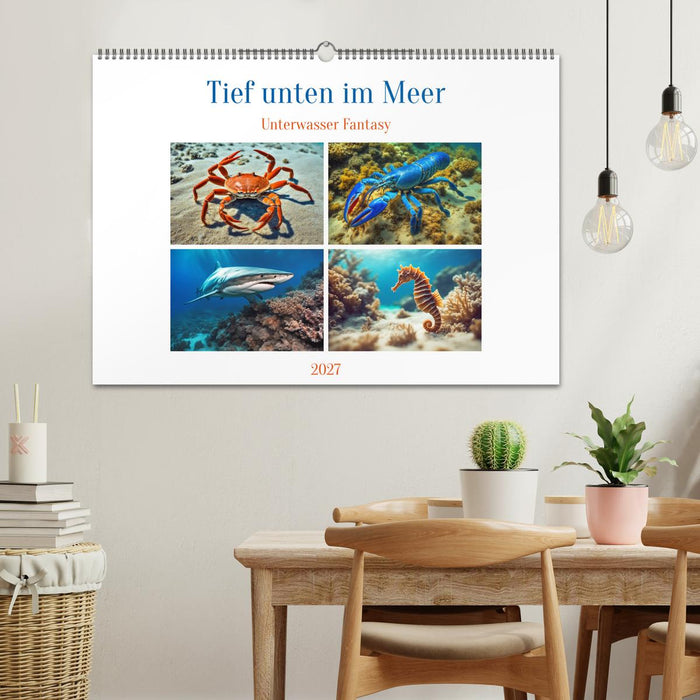 Tief unten im Meer Unterwasser Fantasy (CALVENDO Wandkalender 2027)