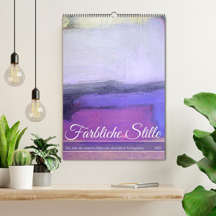Farbliche Stille - Ein Jahr der inneren Ruhe mit abstrakten Farbspielen (CALVENDO Wandkalender 2027)