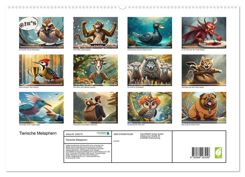 Tierische Metaphern (CALVENDO Premium Wandkalender 2027)