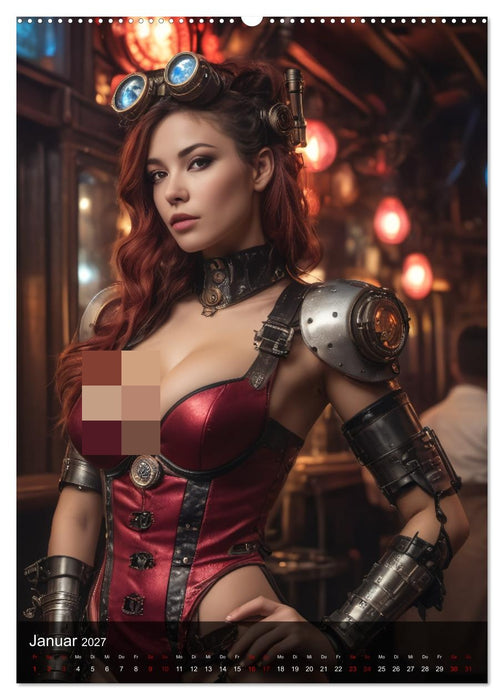 Steampunk - Stadtleben - Rotlichtviertel (CALVENDO Premium Wandkalender 2027)