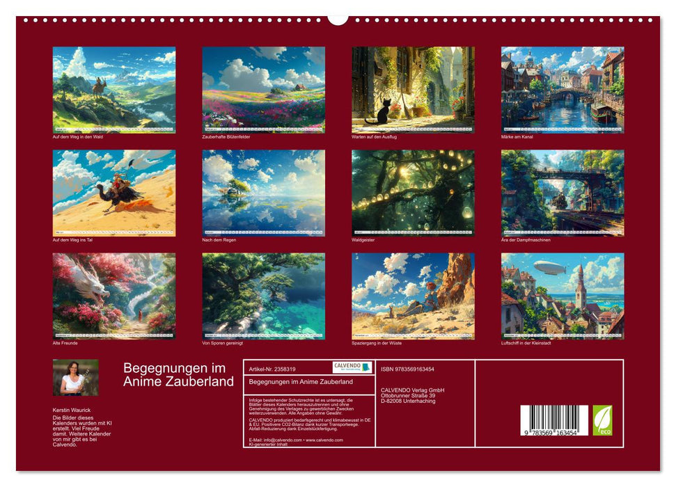 Begegnungen im Anime Zauberland (CALVENDO Premium Wandkalender 2027)