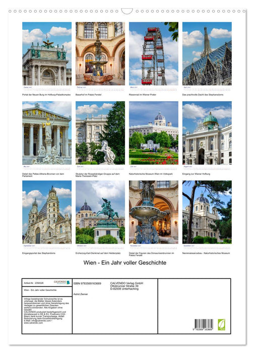 Wien - Ein Jahr voller Geschichte (CALVENDO Wandkalender 2027)