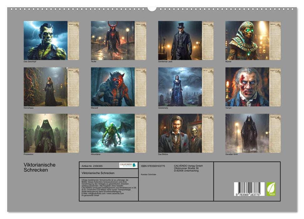 Viktorianische Schrecken (CALVENDO Premium Wandkalender 2027)