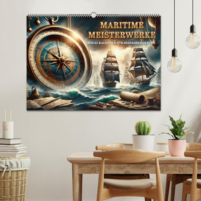 Maritime Meisterwerke: Ein KI-Kalender für Seefahrerherzen (CALVENDO Wandkalender 2027)