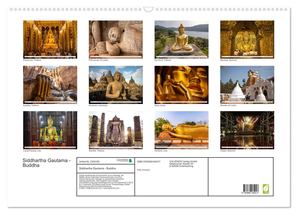 Siddhartha Gautama - Buddha (CALVENDO Wandkalender 2027)