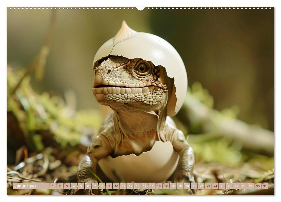 Dino-Babys (CALVENDO Premium Wandkalender 2027)