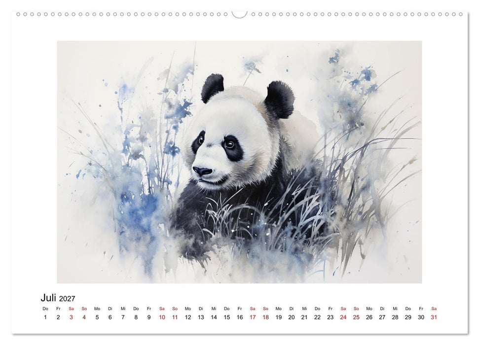 Heiwa - Friedliche Aquarelle im japanischen Stil (CALVENDO Premium Wandkalender 2027)