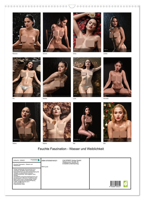 Feuchte Faszination - Wasser und Weiblichkeit (CALVENDO Wandkalender 2027)