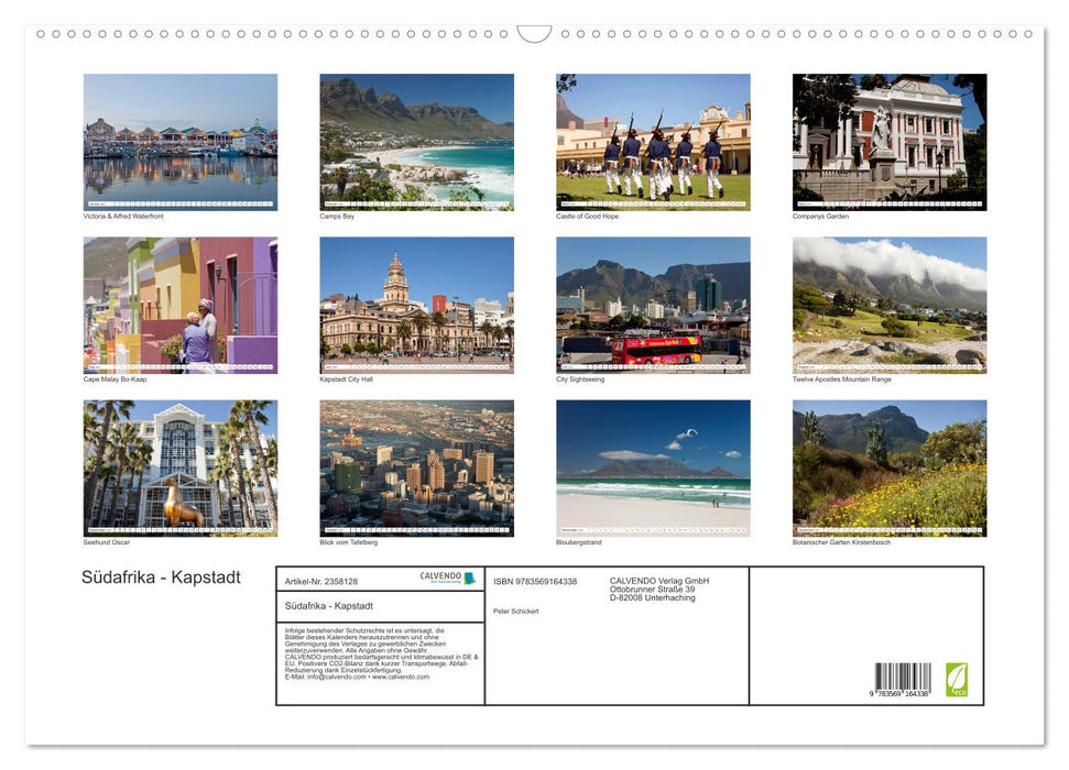 Südafrika - Kapstadt (CALVENDO Wandkalender 2027)