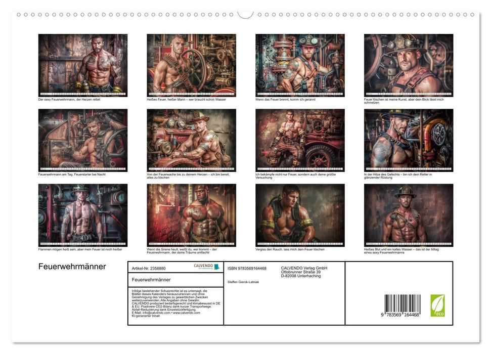 Feuerwehrmänner (CALVENDO Premium Wandkalender 2027)