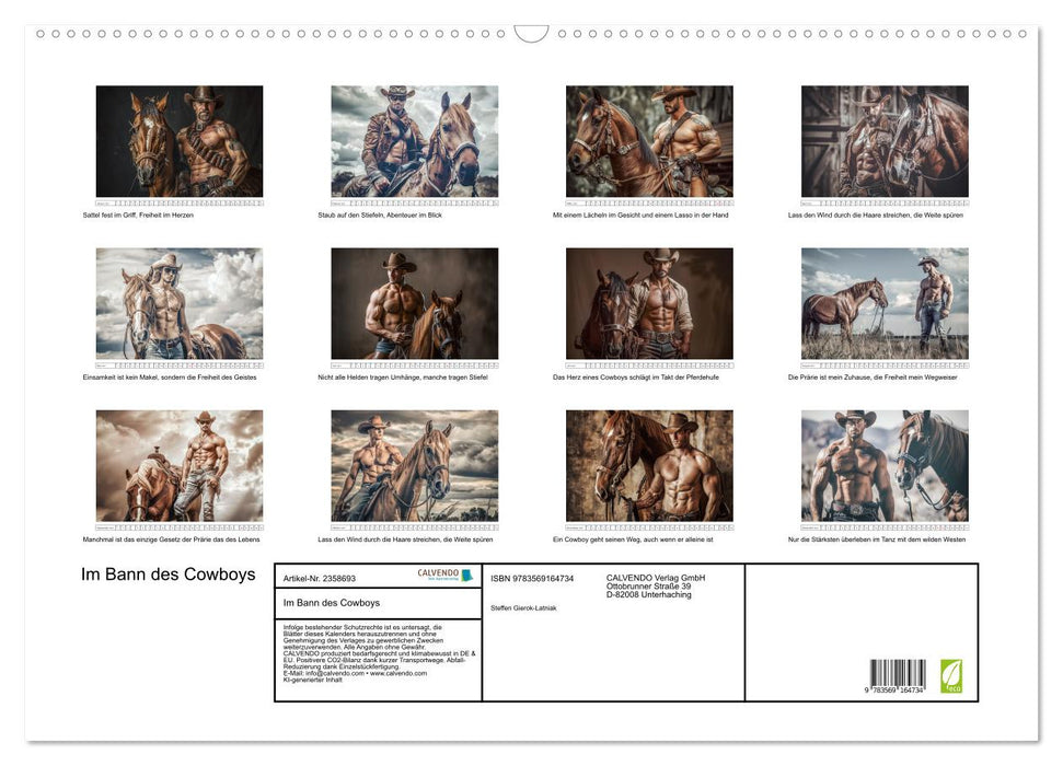 Im Bann des Cowboys (CALVENDO Wandkalender 2027)