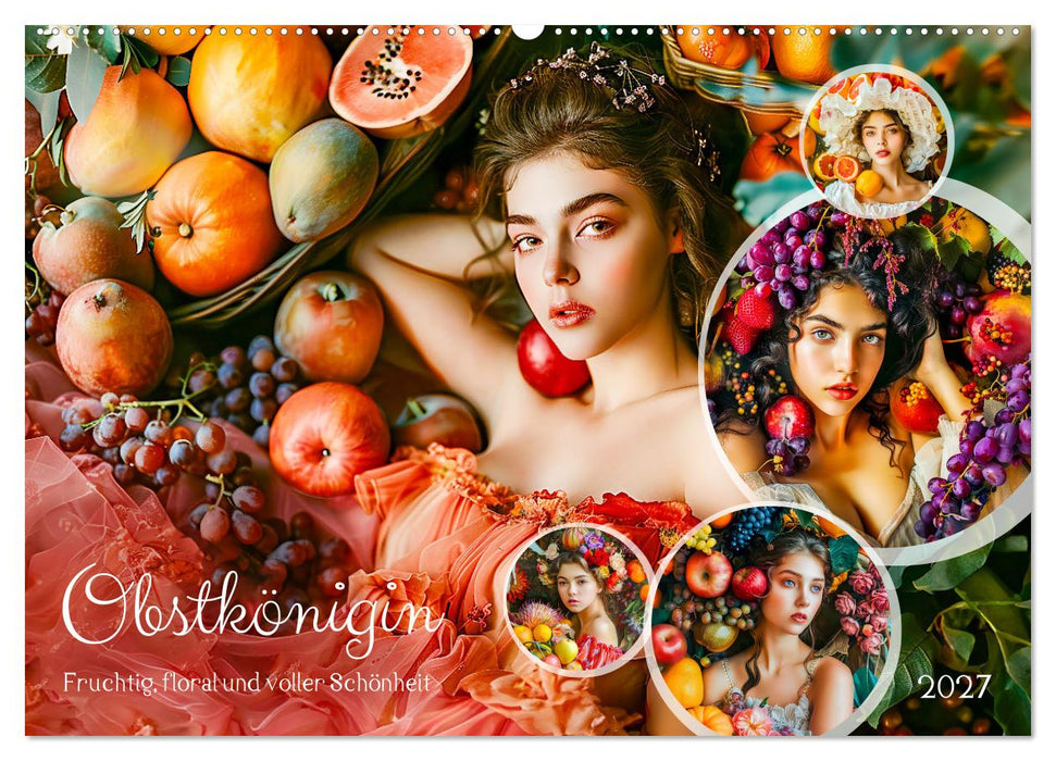 Obstkönigin - Fruchtig, floral und voller Schönheit (CALVENDO Wandkalender 2027)