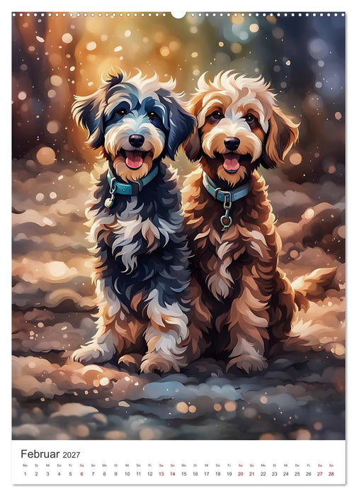 Der Aussiedoodle - Lebensfreude pur (CALVENDO Premium Wandkalender 2027)