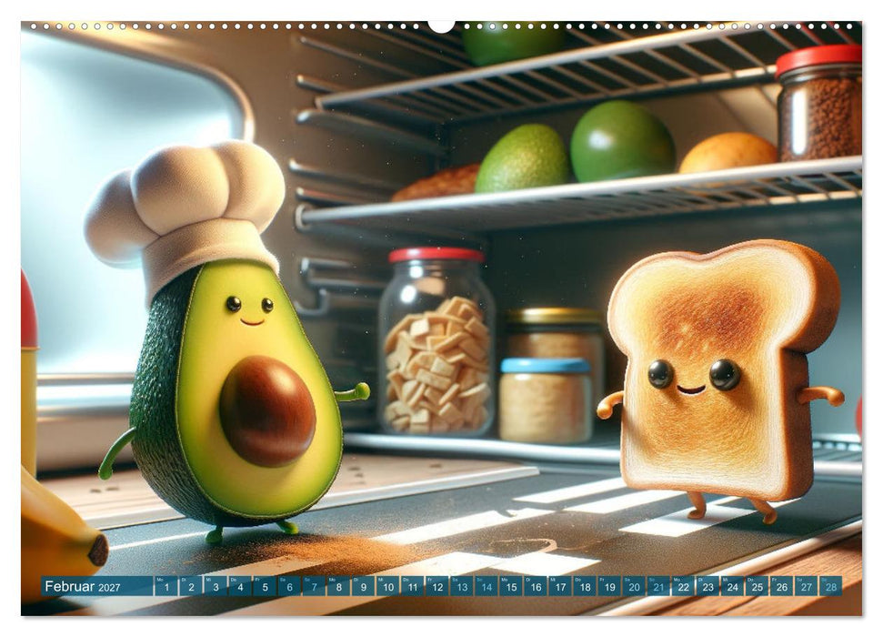 Avocado & Toast - Küchenspäße das ganze Jahr (CALVENDO Wandkalender 2027)