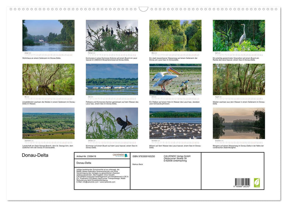 Donau-Delta (CALVENDO Wandkalender 2027)