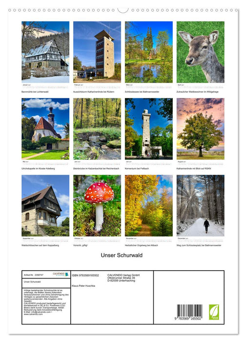 Unser Schurwald (CALVENDO Premium Wandkalender 2027)