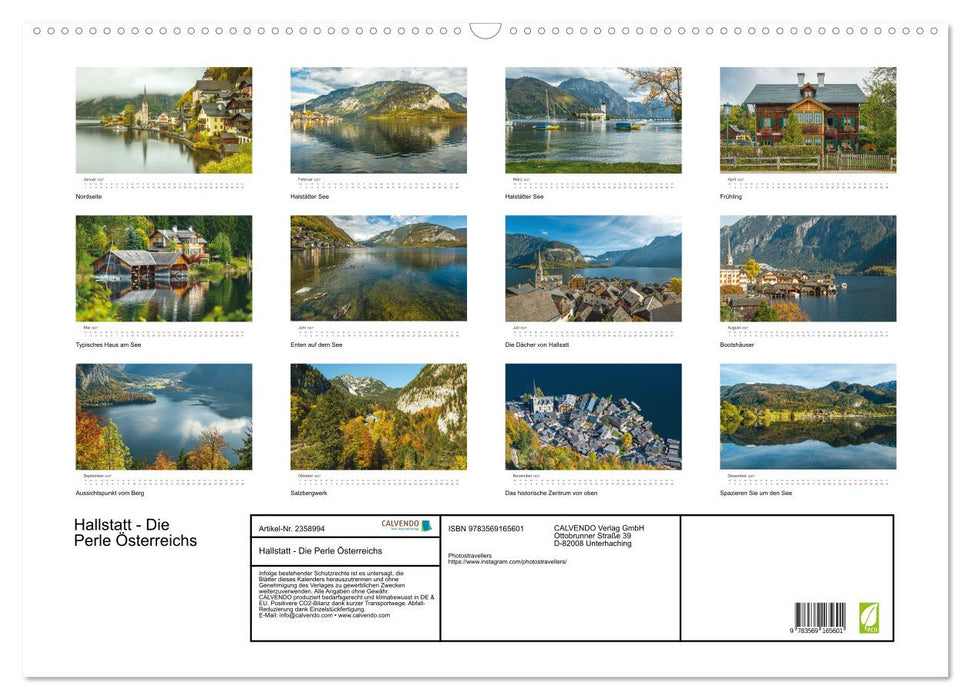 Hallstatt - Die Perle Österreichs (CALVENDO Wandkalender 2027)