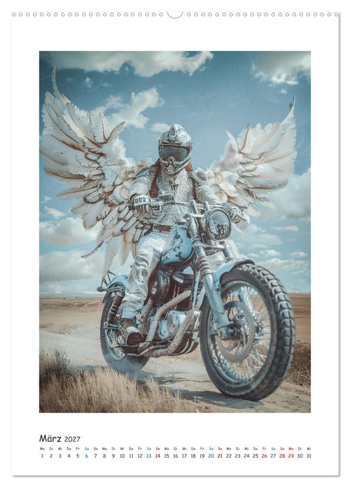 Freiheit auf zwei Rädern - Die Abenteuer der Angel-Biker (CALVENDO Wandkalender 2027)