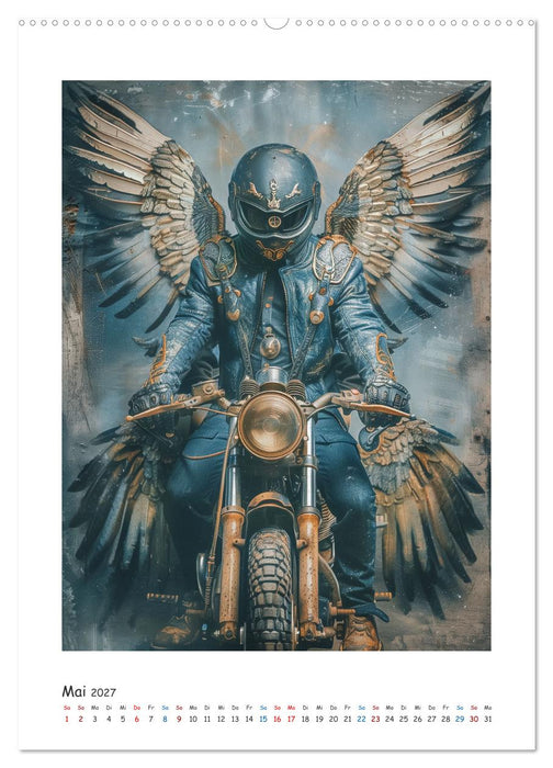 Freiheit auf zwei Rädern - Die Abenteuer der Angel-Biker (CALVENDO Wandkalender 2027)