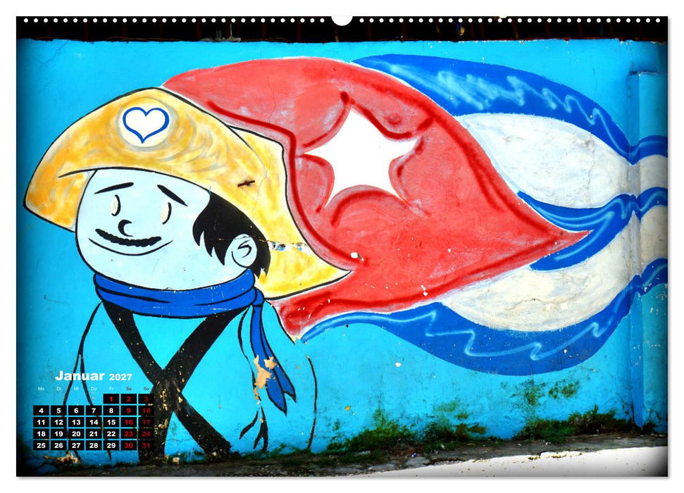 Gesichter Havannas - Street Art in der kubanischen Hauptstadt (CALVENDO Wandkalender 2027)