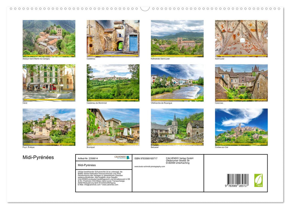 Midi-Pyrénées (CALVENDO Premium Wandkalender 2027)