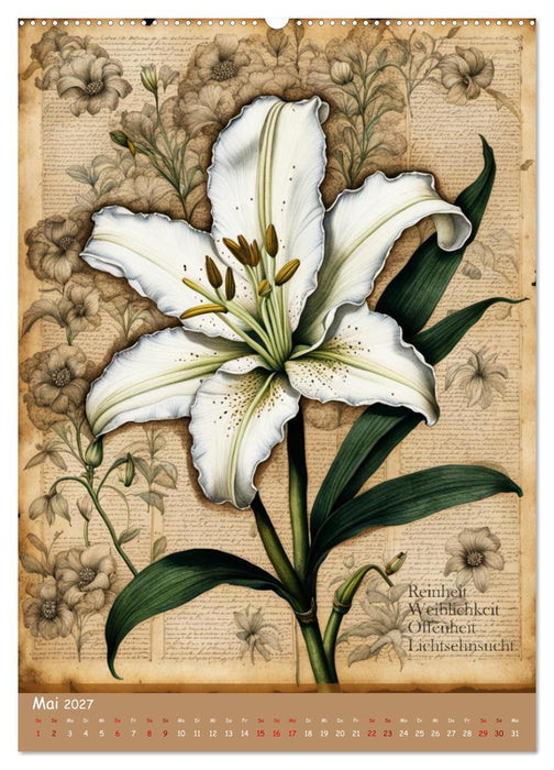 Geburtsblume, dein florales Sternzeichen (CALVENDO Premium Wandkalender 2027)