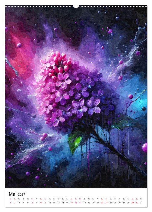 Blüten-Ästhetik Tintenart (CALVENDO Wandkalender 2027)