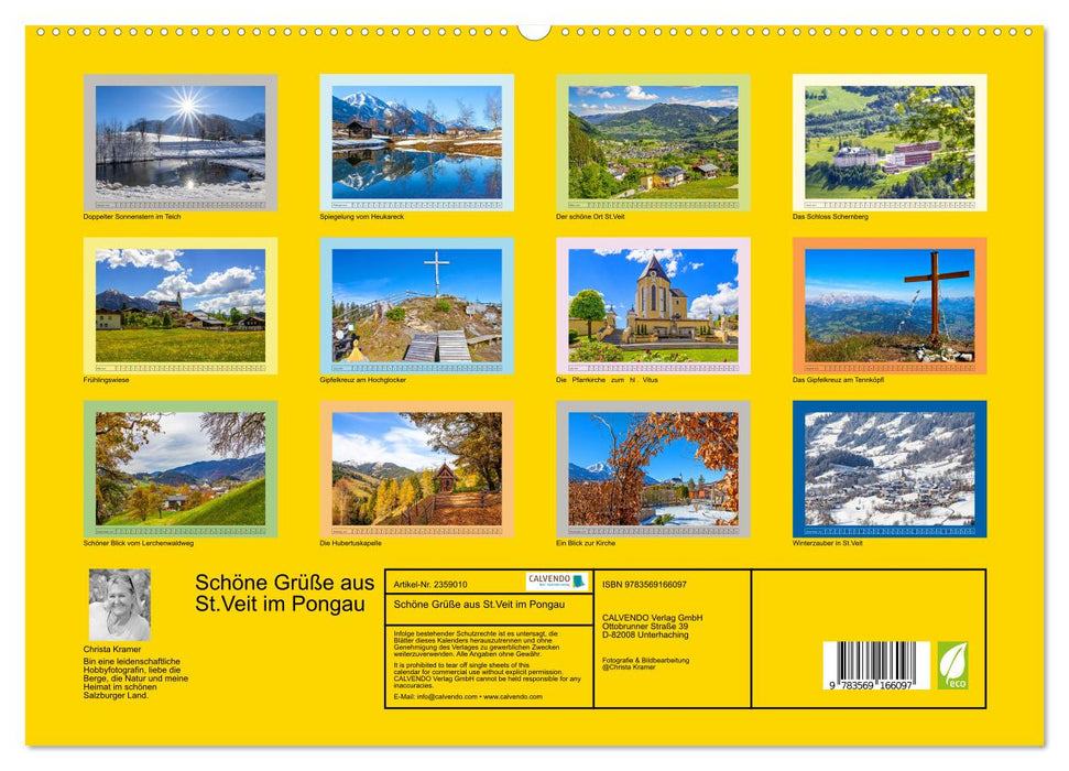 Schöne Grüße aus St.Veit im Pongau (CALVENDO Premium Wandkalender 2027)