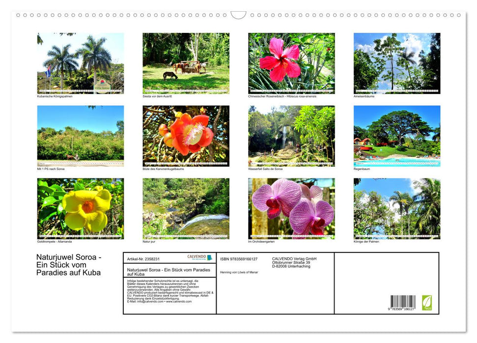 Naturjuwel Soroa - Ein Stück vom Paradies auf Kuba (CALVENDO Wandkalender 2027)