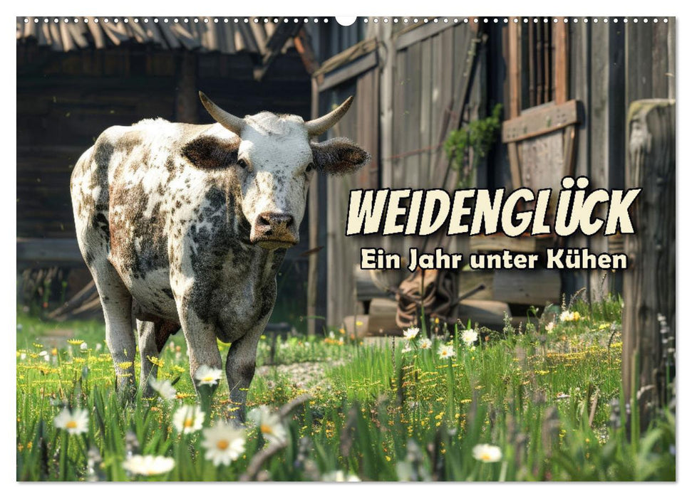 Weidenglück: Ein Jahr unter Kühen (CALVENDO Wandkalender 2027)