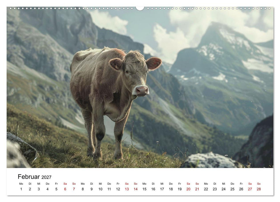 Weidenglück: Ein Jahr unter Kühen (CALVENDO Wandkalender 2027)