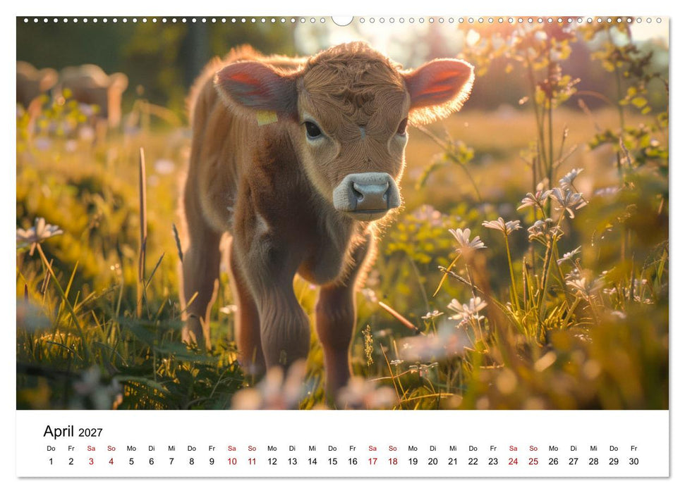Weidenglück: Ein Jahr unter Kühen (CALVENDO Wandkalender 2027)