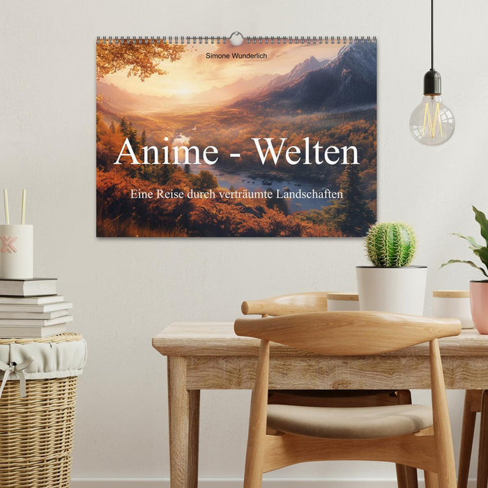 Anime - Welten: Eine Reise durch verträumte Welten (CALVENDO Wandkalender 2027)