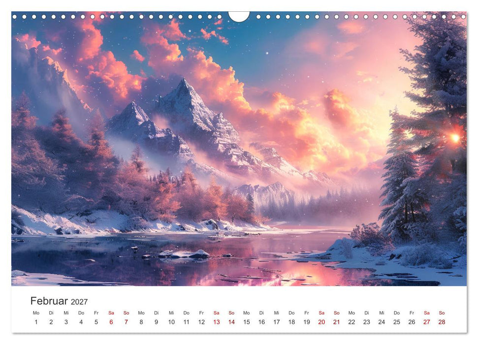 Anime - Welten: Eine Reise durch verträumte Welten (CALVENDO Wandkalender 2027)